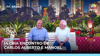 IA recria encontro entre Carlos Alberto e Manoel de Nóbrega no Natal | #SBTBrasil