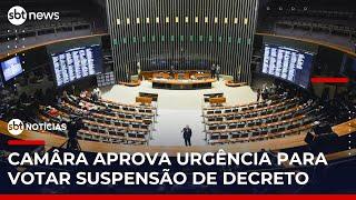 ▶️ SBT Notícias | Câmara aprova urgência para derrubar decreto do governo sobre IOF