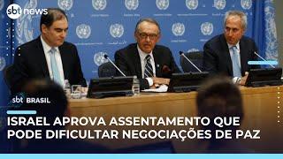Israel aprova novo assentamento na Cisjordânia e agrava tensões com palestinos | #SBTBrasil 