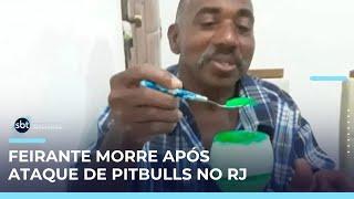 Feirante morto após ataque de pitbulls em Duque de Caxias (RJ) é enterrado | #SBTBrasil 