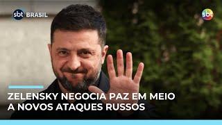 Zelensky negocia acordo de paz com EUA em meio a novos ataques russos a Kiev