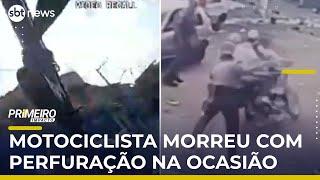 Câmera corporal mostra momento em que PM atinge jovem com ponta de fuzil | #PrimeiroImpacto