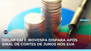 Sinal de corte de juros nos EUA anima mercados e dólar cai para R$ 5,42 | #SBTBrasil 