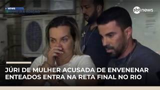 Júri de mulher acusada de envenenar enteados entra na reta final no Rio | #NewsPrimeiraEdição