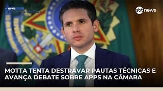 Hugo Motta tenta destravar pautas técnicas e avança debate sobre apps na Câmara |#NewsPrimeiraEdição