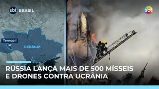 Rússia lança mais de 500 mísseis contra Ucrânia e deixa ao menos 25 mortos 