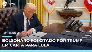 Trump citou caso de Bolsonaro em carta enviada a Lula sobre tarifaço | #sbtbrasil