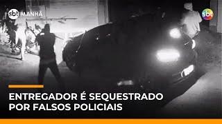 Entregador é sequestrado após homens armados se identificarem como policiais | #SBTManha