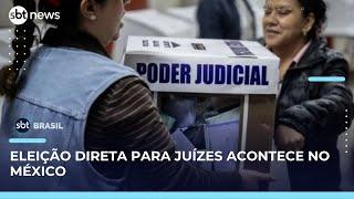 México faz primeira eleição direta para juízes em meio a críticas | SBT Brasil (02/06/25)