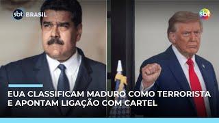 EUA classificam Nicolás Maduro como terrorista e aumentam tensão contra Venezuela