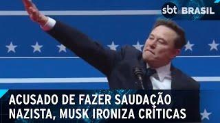 Elon Musk ironiza chanceler alemão após crítica a suposto gesto nazista | SBT Brasil (21/01/25)