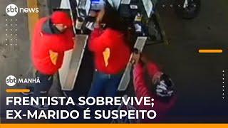 Polícia procura por homem que tentou matar frentista em posto de combustíveis | #SBTManhã
