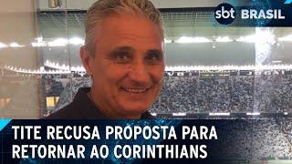 Tite recusa proposta do Corinthians para cuidar de saúde física e mental | SBT Brasil (22/04/25)