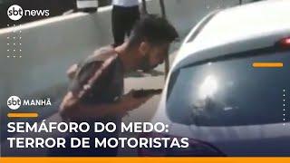Motoristas são atacados com trânsito parado no centro de SP | #SBTManhã