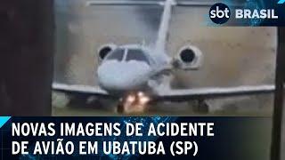 Imagens mostram momento da queda de avião Ubatuba (SP) | SBT Brasil (13/01/25)