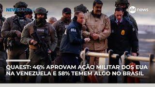Genial/Quaest: 46% aprovam ação militar dos EUA na Venezuela e 58% temem algo no Brasil | #NewsManhã