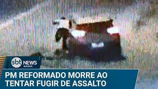 PM reformado morre ao cair em canal após tentar fugir de assalto | #SBTNews Manhã (10/03/25)