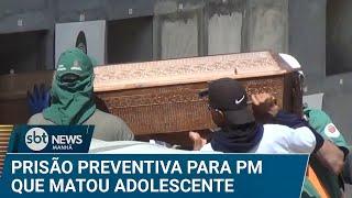 Adolescente assassinada por PM ao defender irmão é enterrada | #SBTNews Manhã (13/01/25)