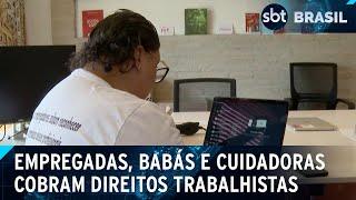 Empregadas, babás e cuidadoras usam a internet para cobrar direitos | SBT Brasil (25/01/25)