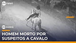 Caminhoneiro é perseguido e morto por suspeitos a cavalo | #SBTManha
