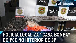 Polícia de SP apreende 6 mil porções de entorpecentes em "casa bomba" do PCC | SBT Brasil (08/03/25)