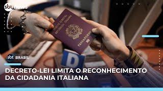 Câmara da Itália aprova limite de gerações para cidadania por sangue | SBT Brasil (20/05/25)