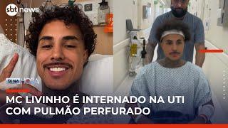 MC Livinho é internado na UTI após ter pulmão perfurado em acidente | #TanaHora