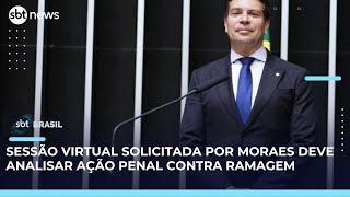 Moraes solicita que Zanin marque sessão para discutir ação contra Ramagem | SBT Brasil (08/05/25)