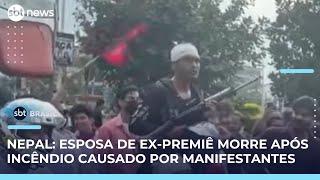 Primeiro-ministro do Nepal renuncia em meio a protestos bloqueio de redes sociais | #SBTBrasil