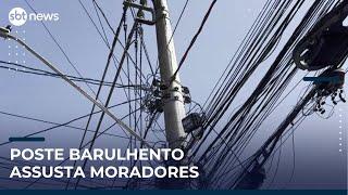 Poste ou cigarra? Barulho estranho assusta e moradores temem explosão | #SBTNews Manhã (22/05/25)