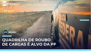 PF prende suspeitos de roubos de cargas em SP; R$ 18 milhões são bloqueados | #SBTBrasil 