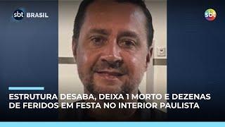 Estrutura desaba durante festa universitária no estado de SP; 1 morto e dezenas feridos