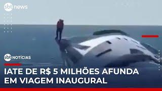 Iate de luxo afunda minutos após início de viagem inaugural na Turquia | #SBTNotícias