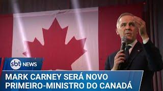 Mark Carney é eleito líder do Partido Liberal e será novo premiê do Canadá | #SBTNews (10/03/25)