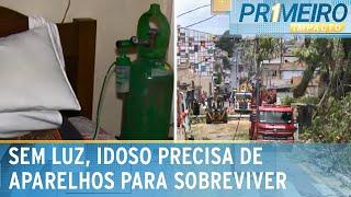 SP: Idoso acamado é levado para hospital por conta da falta de luz | Primeiro Impacto (08/01/25)