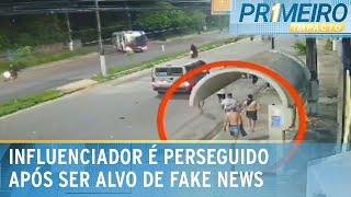 Influencer é ameaçado após acusação falsa de que teria causado acidente | Primeiro Impacto(01/01/25)