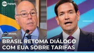 Mauro Vieira deve visitar Washington para discutir tarifas dos EUA | #SBTBrasil