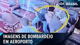 Vídeos mostram momento em que chefe da OMS escapa de bombardeio israelense | SBT Brasil (28/12/24)