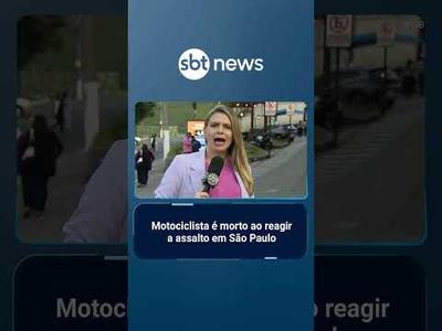 Câmeras flagram assassinato de motociclista que reagiu tentativa de assalto