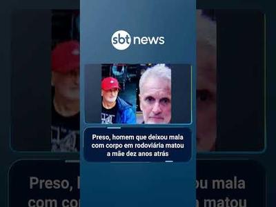 Preso, homem que deixou mala com corpo em rodoviária matou a mãe dez anos atrás | #PrimeiroImpacto