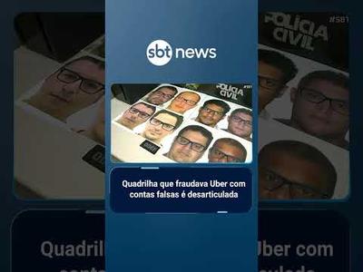 Polícia do Rio desarticula quadrilha que fraudava Uber e causou prejuízo de R$ 114 mil | #SBTBrasil