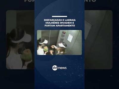 Mulheres usam disfarce e furtam apartamento de luxo em Fortaleza | #SBTNotícias