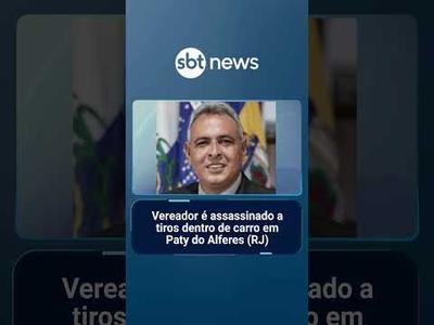Vereador é assassinado a tiros dentro de carro em Paty do Alferes (RJ) #SBTManhã