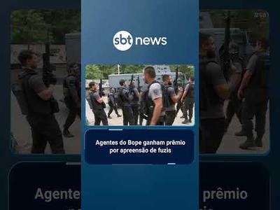 Agentes do Bope vão dividir recompensa de R$ 120 mil por apreensão de fuzis 