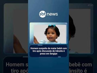 Homem suspeito de matar bebê com tiro após discussão de trânsito é preso | #SBTBrasil