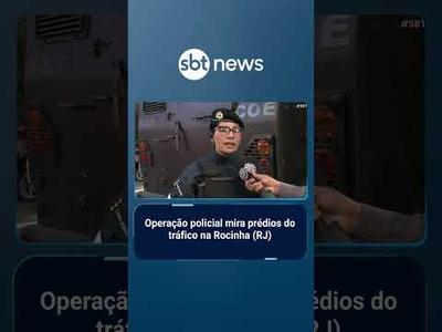 Polícia faz operação para demolir prédios do tráfico na Rocinha (RJ) | #SBTBrasil