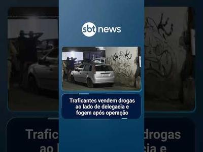 Flagra: Traficantes vendem drogas ao lado de delegacia e fogem após operação | #PrimeiroImpacto