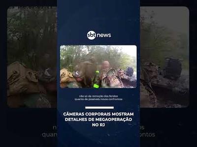 Câmeras corporais mostram detalhes de megaoperação no RJ | #SBTManhã