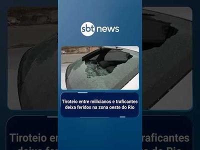 Tiroteio entre milicianos e traficantes deixa feridos na zona oeste do Rio | #SBTBrasil