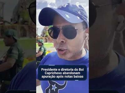 Presidente e diretoria do Boi Caprichoso abandonam apuração após notas baixas